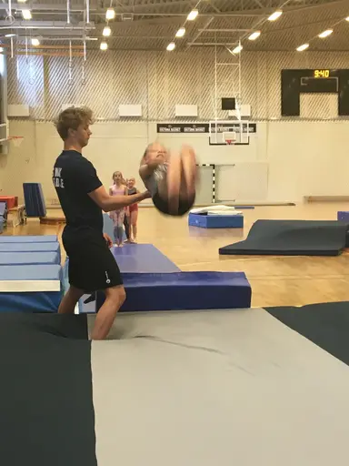 Härliga gymnaster med massor av positiv energi