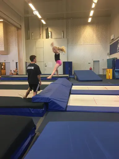 Härliga gymnaster med massor av positiv energi