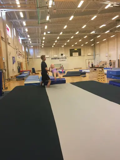 Härliga gymnaster med massor av positiv energi