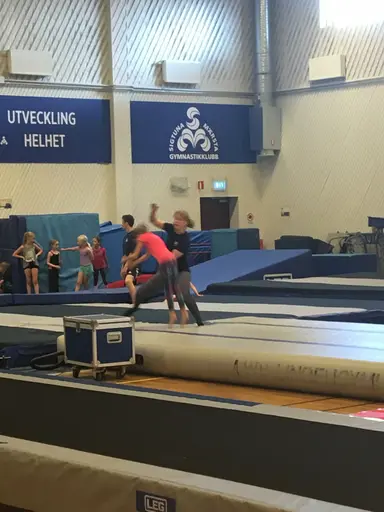 Härliga gymnaster med massor av positiv energi