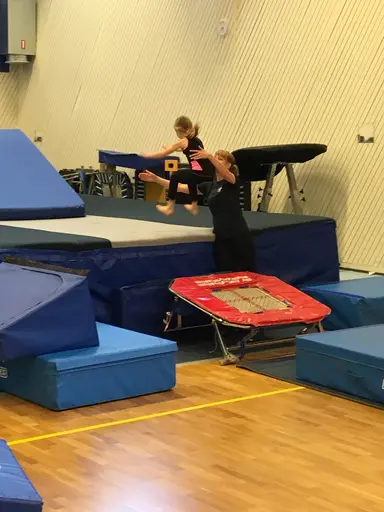Härliga gymnaster med massor av positiv energi