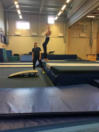 Härliga gymnaster med massor av positiv energi