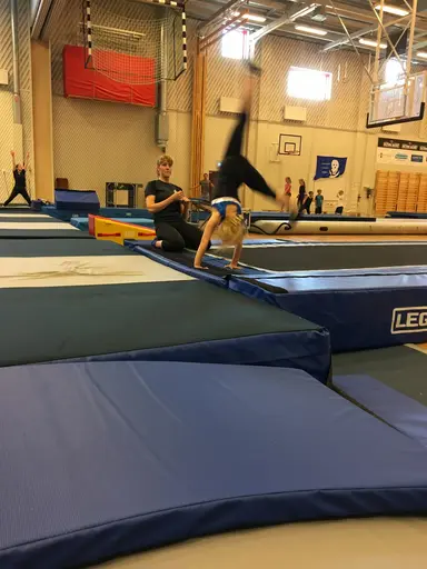 Härliga gymnaster med massor av positiv energi