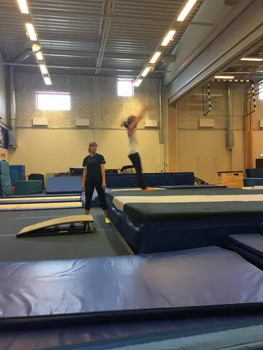 Härliga gymnaster med massor av positiv energi