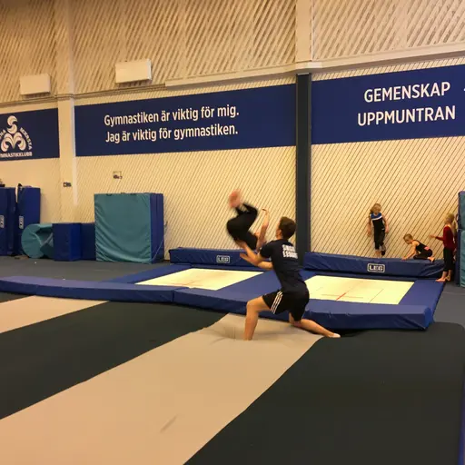 Härliga gymnaster med massor av positiv energi