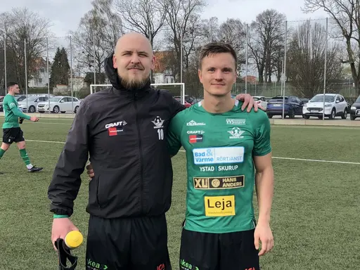 Målskyttarna! Max (1) och Simon (2)