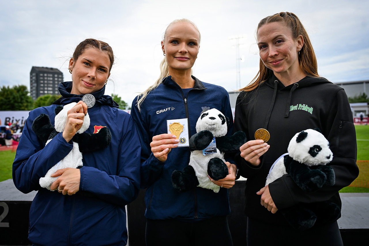 Ellen Ekholm blev bronsmedaljör i det kvinnliga höjdhoppet. Foto: Deca Text & Bild.