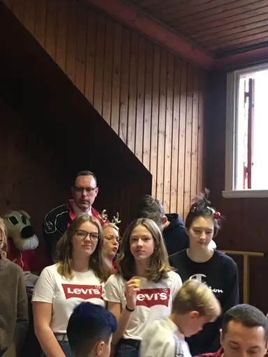 Blandade bilder från de två julfesterna