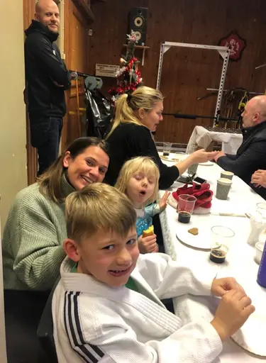 Blandade bilder från de två julfesterna