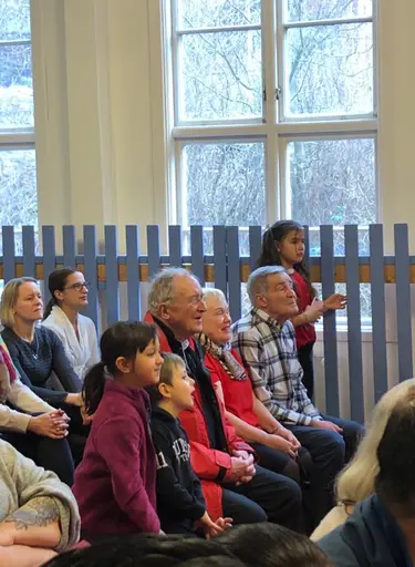 Blandade bilder från de två julfesterna