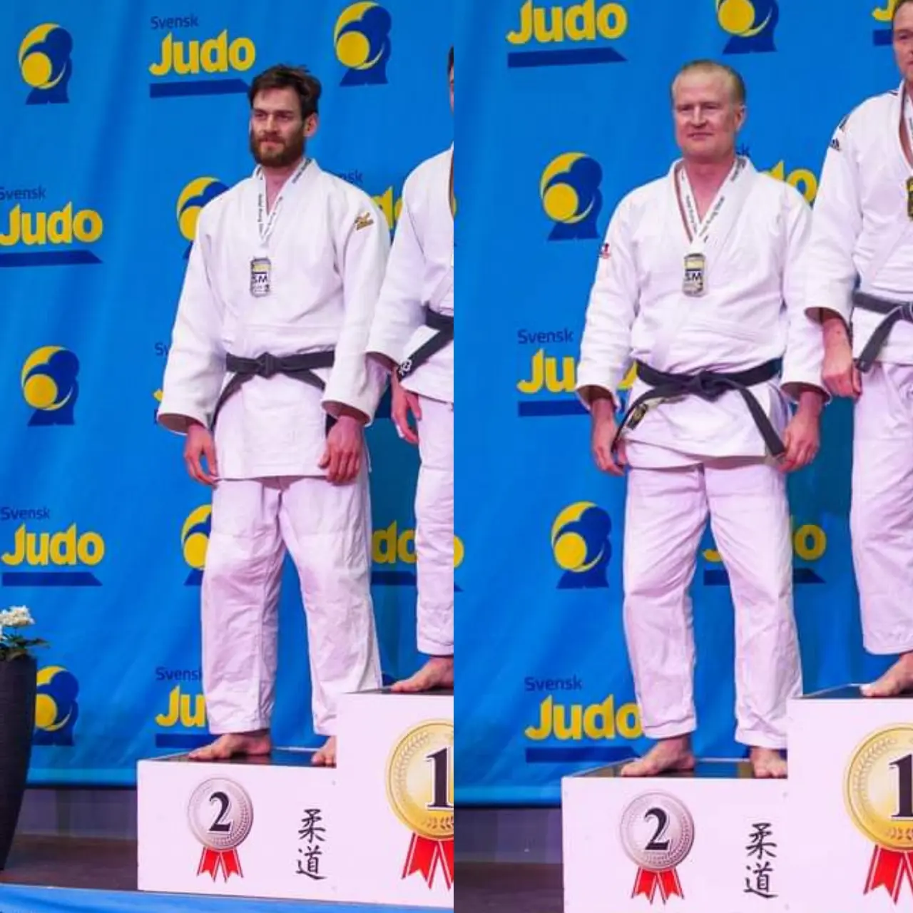 Två silvermedaljörer, Viktor Ansund och Roland Fällberg