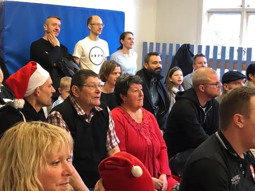 Blandade bilder från de två julfesterna