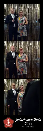 Våra gäster uppskattade att ta bilder i vårt fotobås. De fick ut två remsor med bilder att ta med sig hem. Så skoj vi hade framför kameran!