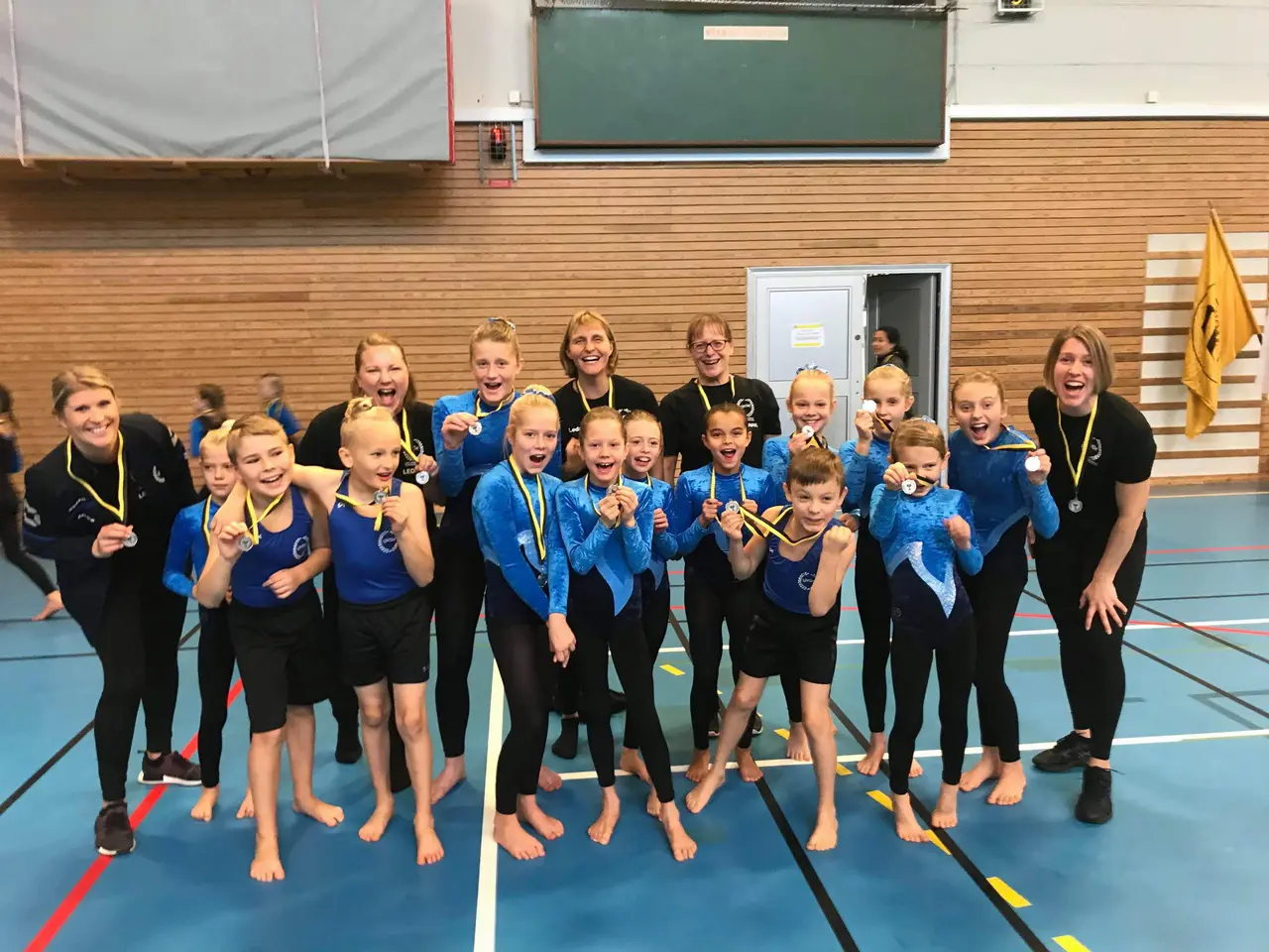 Silvermedaljörer i BG-Bucklan nivå åttan