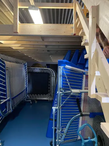 Lite bilder från byggdagen i Vilundahallen