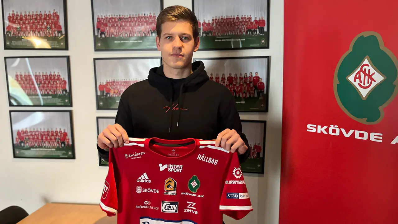Ziga Ovsenek har skrivit på för två år med Skövde AIK. Foto: SAIK