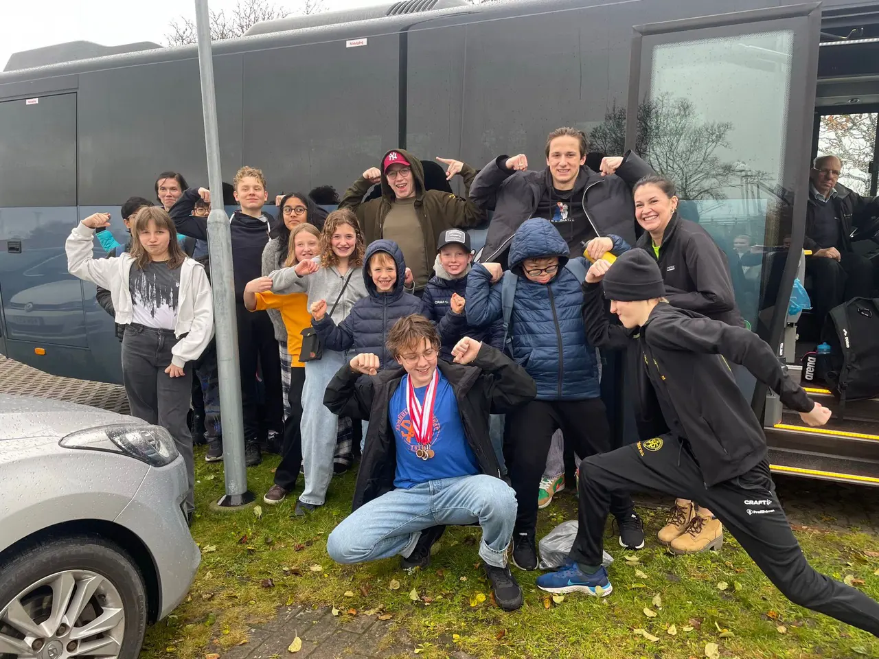 Några av simmarna som var med i Växjö