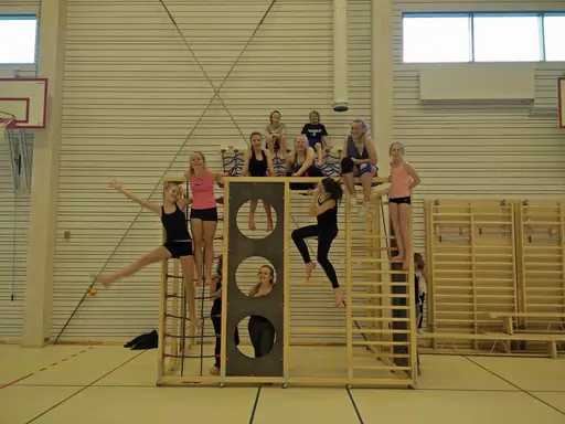 På bilderna ser ni WGFs RM-trupp på deras första träning i Vaxholms nya Sporthall!