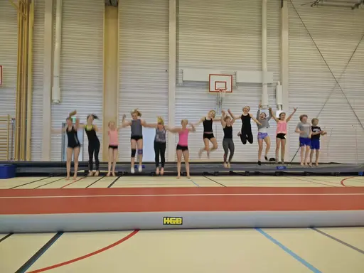 På bilderna ser ni WGFs RM-trupp på deras första träning i Vaxholms nya Sporthall!
