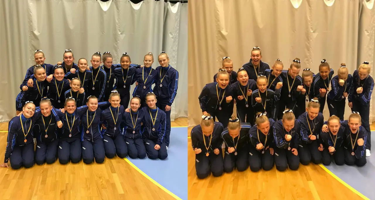 Ett glatt gäng efter en fantastisk prestation under Riksfyran 2018!