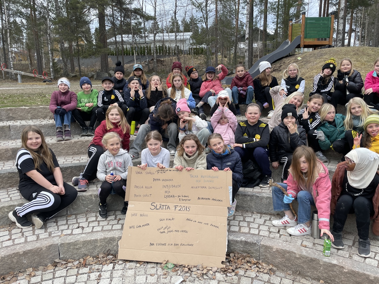 Tjernas egna värdeord från teambuildingaktivitet måndag 7:e april 2025