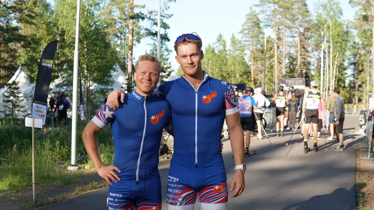 Alfred Buskqvist och Harald Ekenberg (bild från rullskid-SM i Umeå 2023)