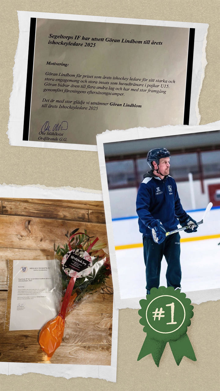 Göran Lindbom - Årets ishockeyledare 2025. En förebild på och utanför isen.