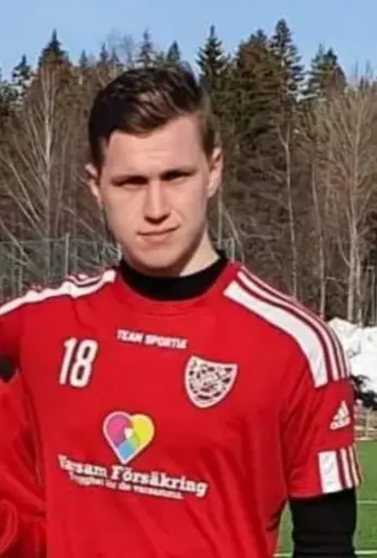 2-målsskytten Andreas Andersson och samling innan avspark.