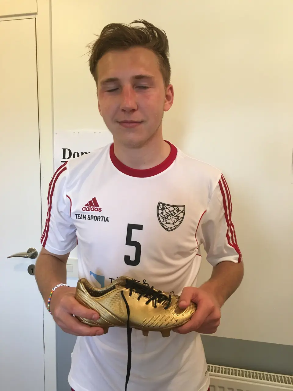 Matchens guldsko välförtjänt till Pontus "Berra" Bergström