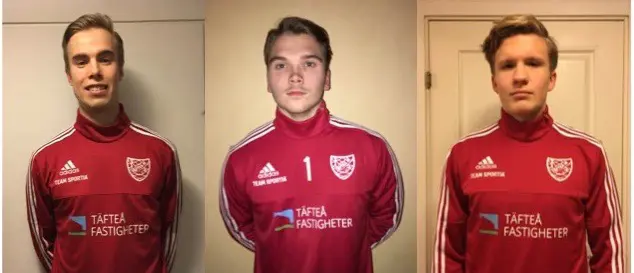 Från vänster: William Ekenberg, Eric Örnkloo, Joar Berntsson