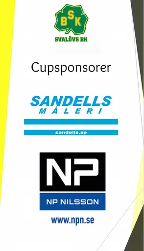 Sponsorer under Svalövs cupen 