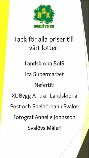 Sponsorer under Svalövs cupen 