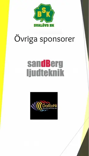 Sponsorer under Svalövs cupen 