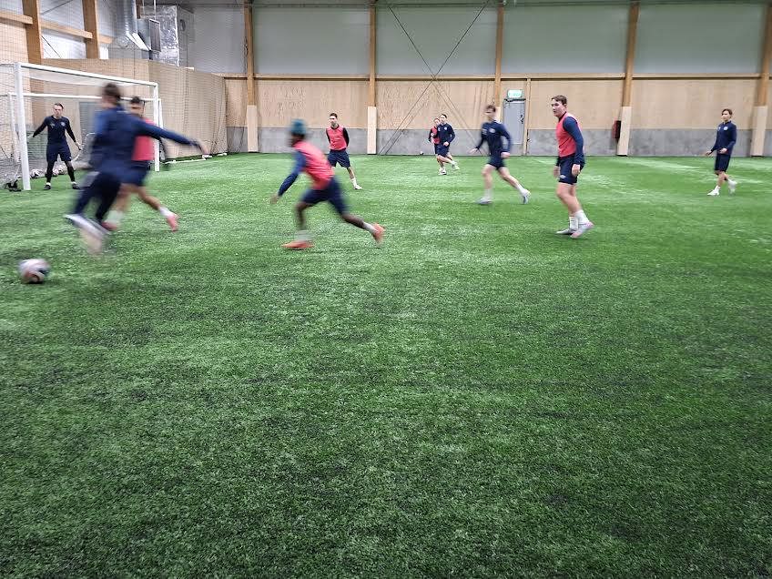 Full fart på första träningspasset.