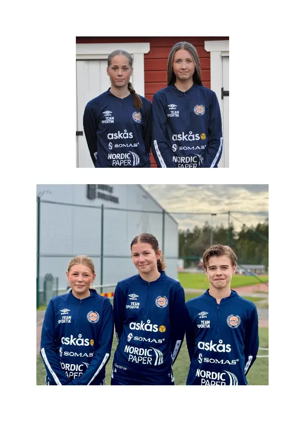 Övre bilden: Alva Hedlund & Vilma Morichetto Backman. Undre bilden: Tuva Rååd, Tindra Guttman och Emil Thorpman