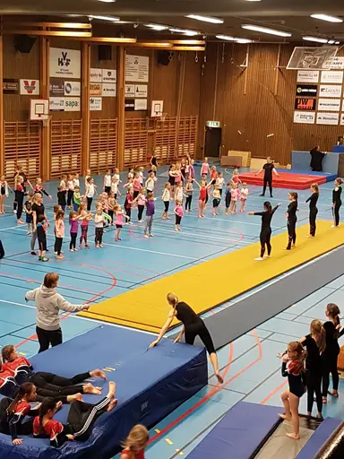 Hallen var välfylld på våruppvisningen