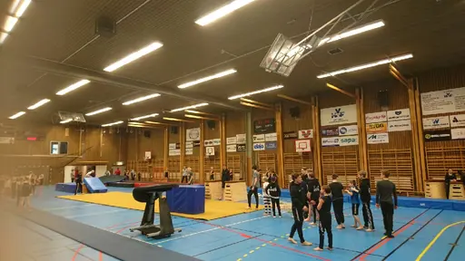Hallen var välfylld på våruppvisningen