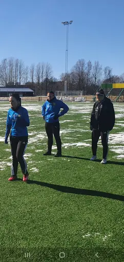 Snön låg kvar under uppvärmningen