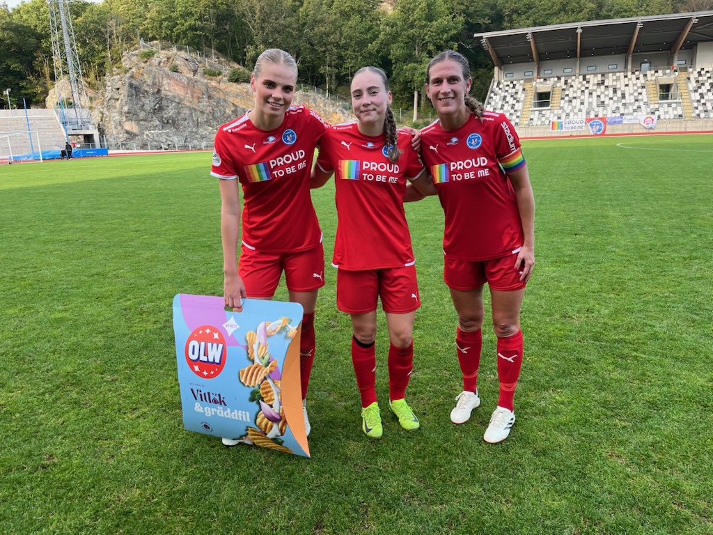 Bästa spelare Tuva Berneland , målskyttar Elin Karlsson och Malin Skoglund