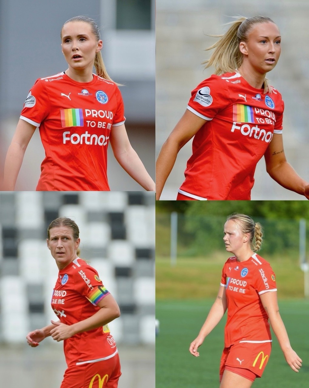 Målskyttarna Moa, Malin, Tindra och Thea (via Christian Olsson). Tyvärr suddig lagbild