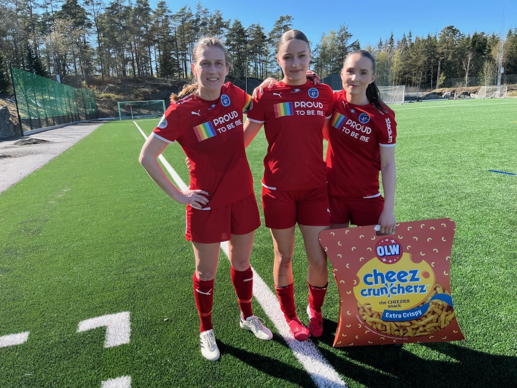 Målskyttarna Malin Skoglund, Ersa Salihi och bästa spelare Moa Sjöborg Olsson