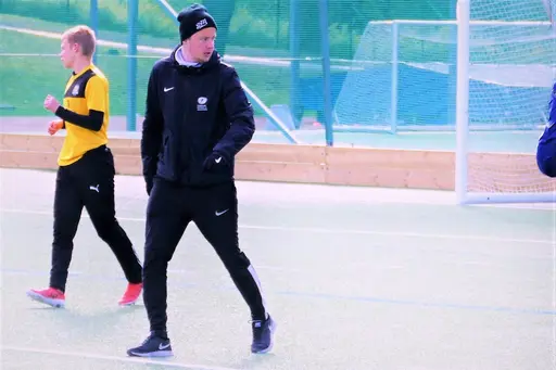 Värmdös nya tränarpar 2018. T v Ramin Sepasi och t h Anton Gustafsson