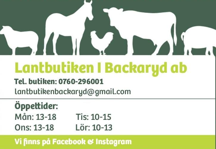 Lantbutiken backaryd 