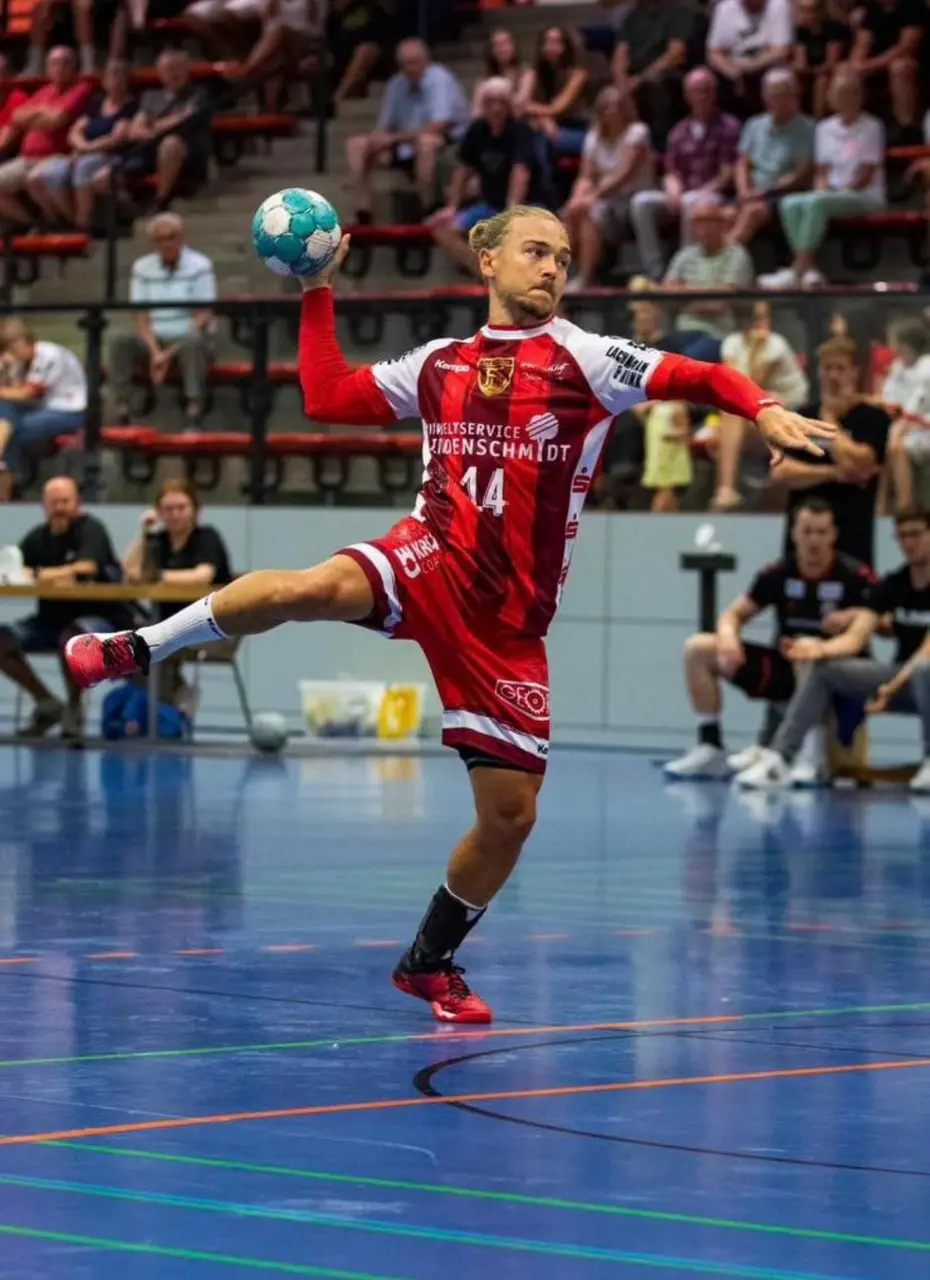 Hampus i sin tyska klubb Tus Ferndorf