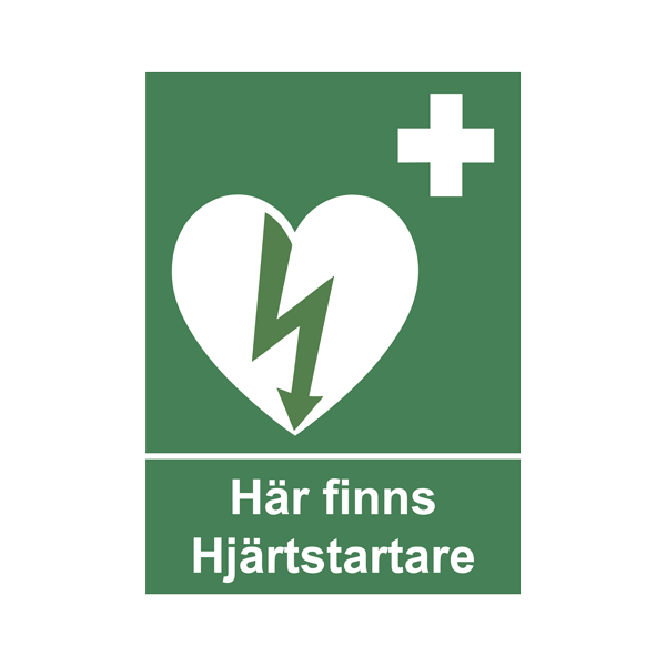 Vi har hjärtstartare!