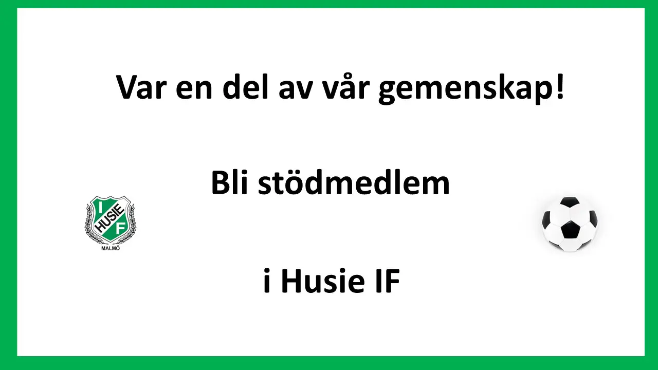 Vi ses på Husiegård Idrottsplats!