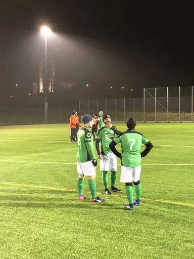 Seger med 3-1(2-0) mot Bosna Hercegovina på ett kylslaget Husiegård..