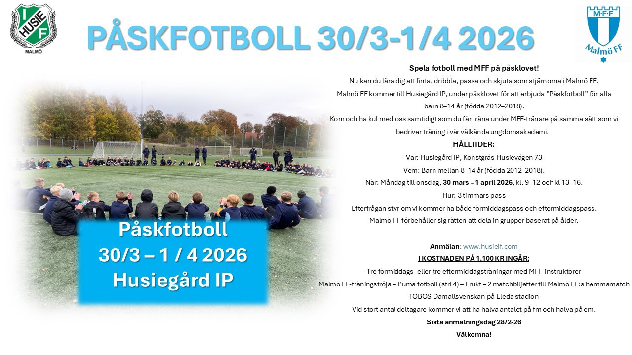 Boka dig redan idag - först till kvarn!