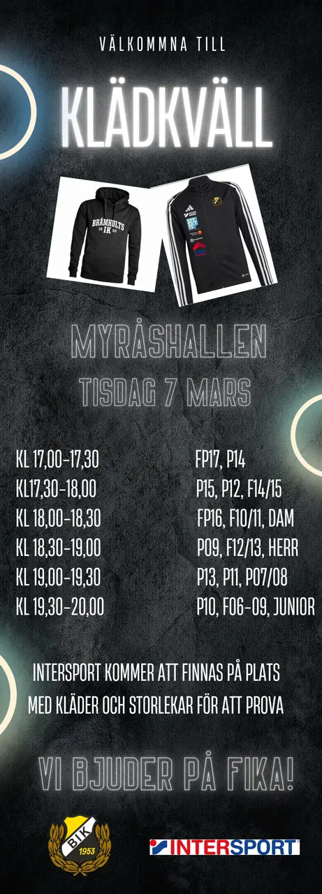 Klädkväll i Myråshallen