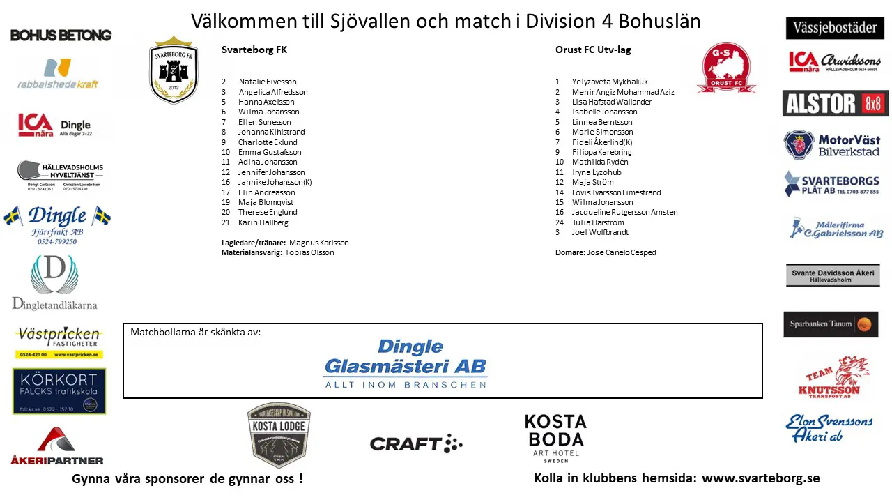 Matchprogram SFK - Orust FC